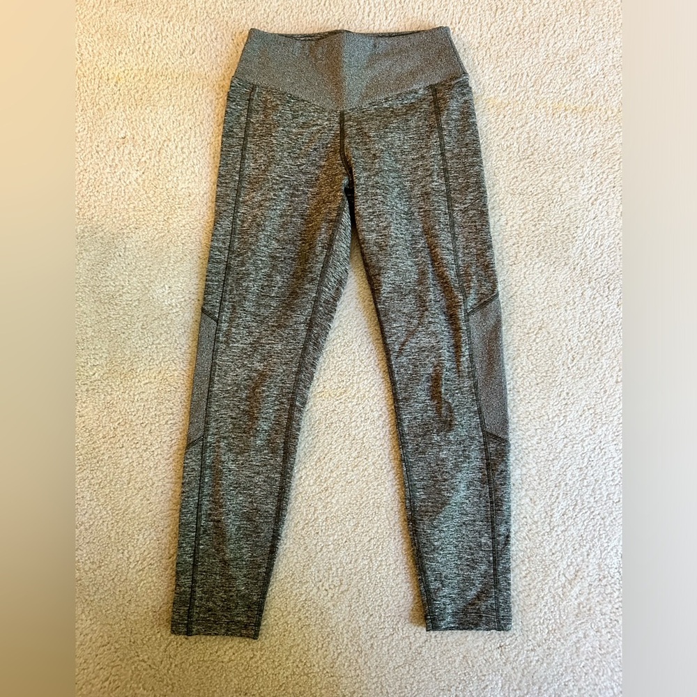 PINK Victoria’s Secret COZY heather green leggings, size small